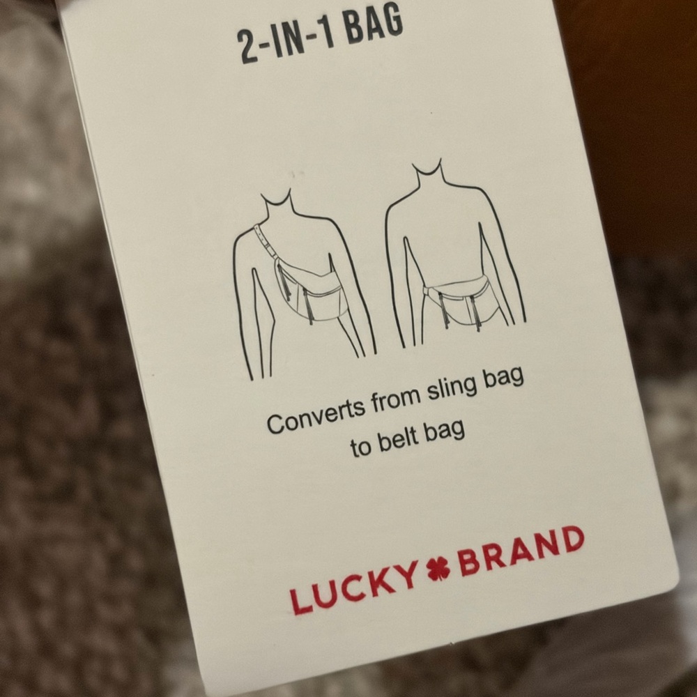 Lucky Brand Feyy Mini Sling Leather Crossbody Bag - Picture 5 of 6